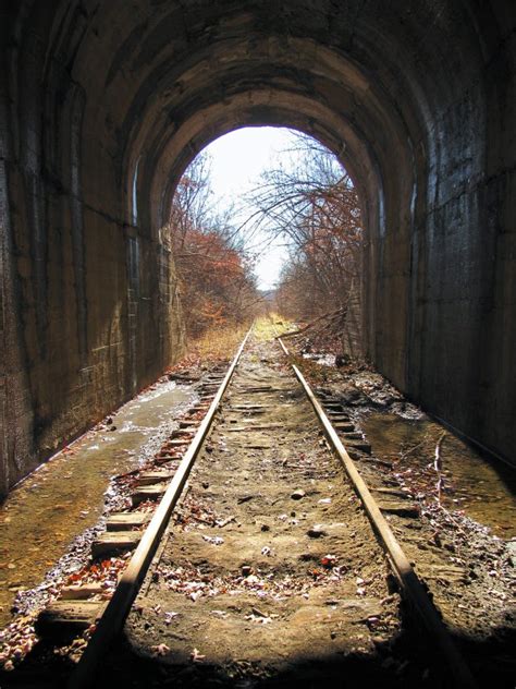 Abandoned Rock Island Railroad Tunnel In South Kansas City Unused