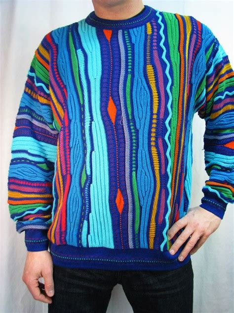 Mens 80s Kingsport Colorful Cosby Sweater Xlt Cosby Sweater Cosby