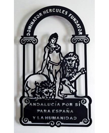 Escultura Escudo De Andalucía En Forja Campos Al Mejor Precio