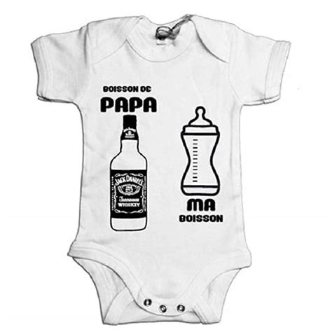Chaque année, nous fêtons les papas du monde entier : Body bébé Cadeau fête des pères Humour Boisson de Papa ...