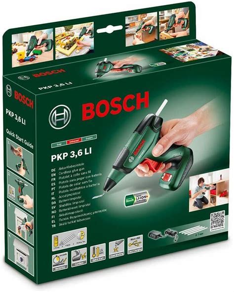 Bosch Green Cordless Hot Glue Gun Pkp 36 Li Integrated Battery 4