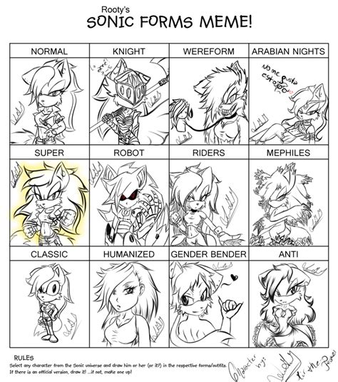 Sonic Forms Meme By M Laurent On Deviantart