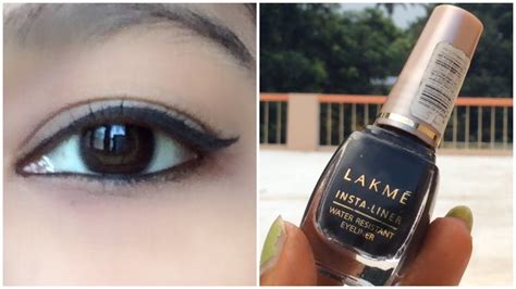 How To Apply Liquid Eyeliner For Beginners Using Lakme Insta Eyeliner