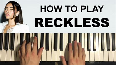 Madison Beer Reckless Piano Tutorial Lesson Youtube