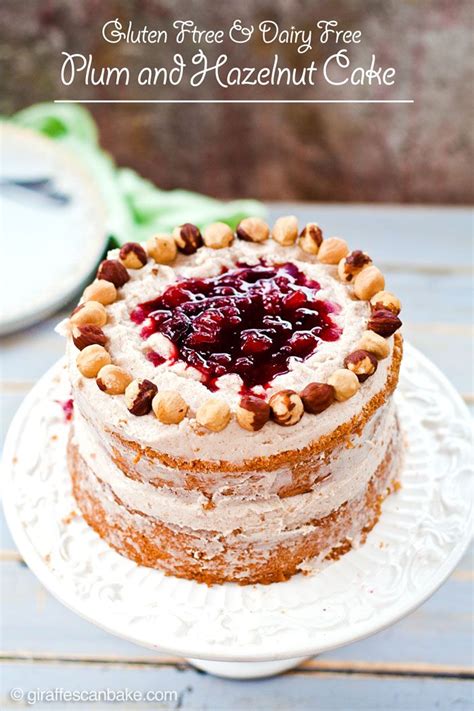 Plum And Hazelnut Cake With Cinnamon Frosting Gluten And Dairy Free