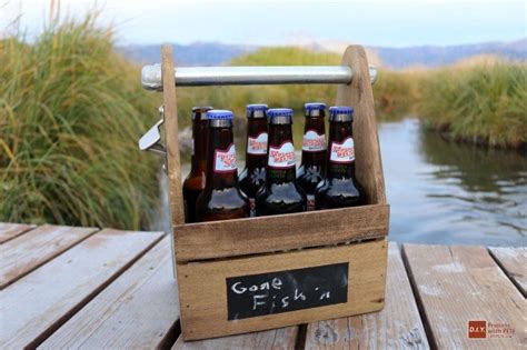 Estimated cost of material is $10. DIY Beer Caddy - Six Pack Carrier - Wood Beer Tote Plans