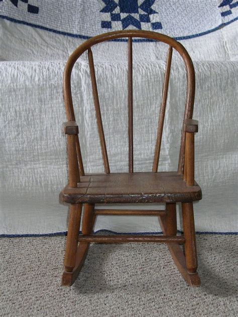 Antique Vintage Bentwood Childs Rocker Rocking Chair