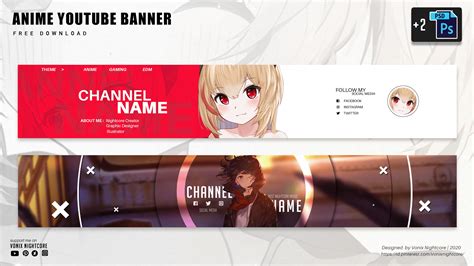 Anime Banner Free Template On Behance