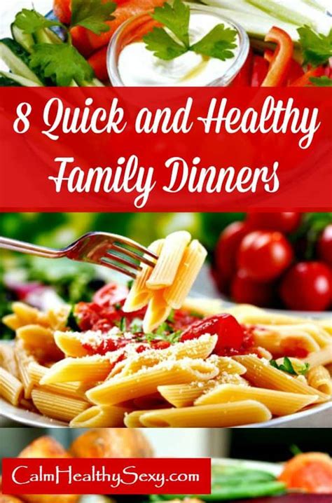 We've compiled a list of 10 of the top fast food options, ensuring that all of your healthy efforts do not go to waste. 8 Quick and Healthy Family Meals - For Busy Moms with On ...