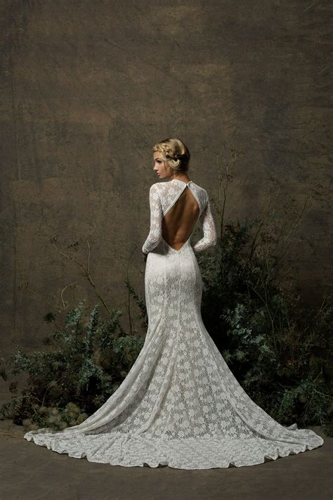 Kriste Lace Wedding Dress With Sleeves Dreamers And Lovers