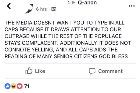 The Media Doesnt Want You To Type In All Caps Insanepeoplefacebook