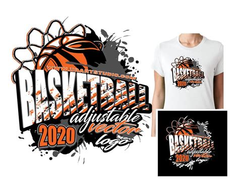 Basketball Adjustable Vector Logo Design For Print 0021 Urartstudio