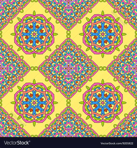 Seamless Pattern Made From Abstract Mandalas Vector Image