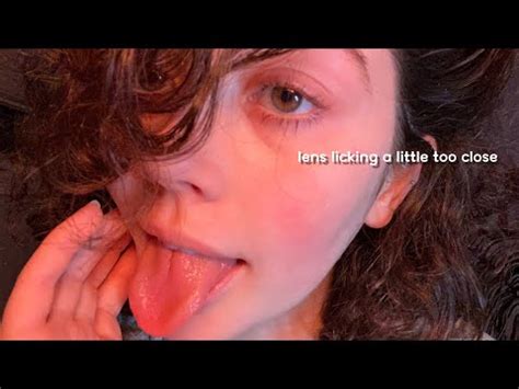 Asmr Extremely Close Up Lens Licking While Counting The Licks With Kisses And Breaths Mouth Sounds