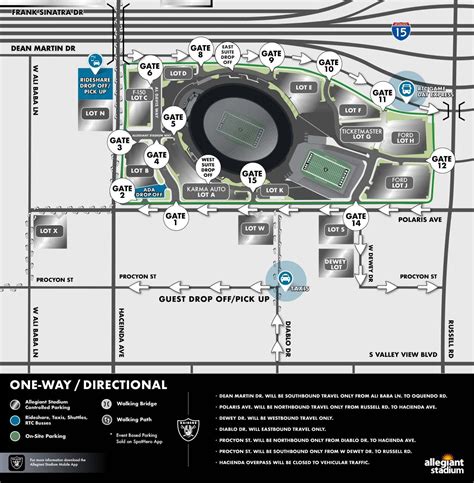 Directions And Parking Allegiant Stadium Official Site Allegiant Stadium