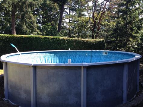 Determine how wide the deck should be when the total area of the pool then, using the total area, we get: FREE: 18 foot round, above ground pool Saanich, Victoria ...