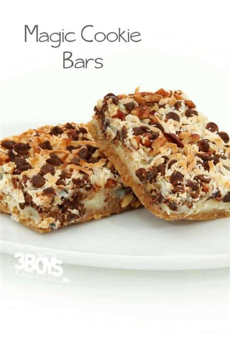 Gradually beat in flour mixture. Magic Cookie Bars - Easy Dessert Recipe - 3 Boys and a Dog