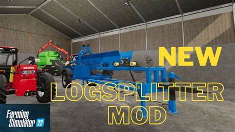 Trying Out The New Log Splitter For Fs22 Youtube