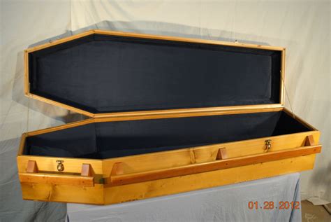 Custom Made Casket Old Style Pine Coffin By Gene Lyman Cabinetmaker