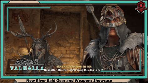Assassin S Creed Valhalla River Raids Gear Weapon Showcase Youtube