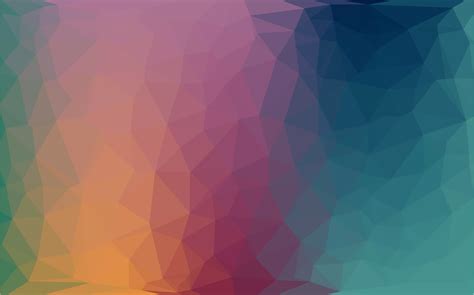 Abstract Colorful Low poly Vector Background with warm ...
