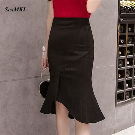 Sexmkl Oversized Sexy Black Skirt Women 2022 Korean Summer High Waist Bodycon Skirts Sexy Office