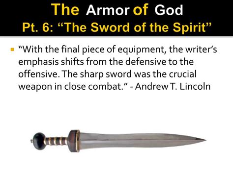 Ppt Pt 6 The Sword Of The Spirit Powerpoint Presentation Free