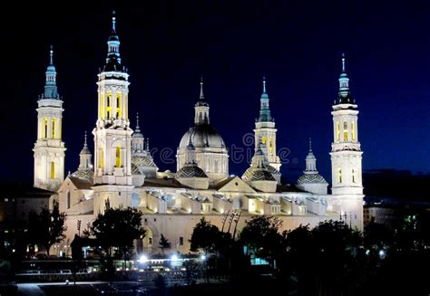 Basilica Of Our Lady Of The Pillar In Zaragoza Stock Photo Image Of