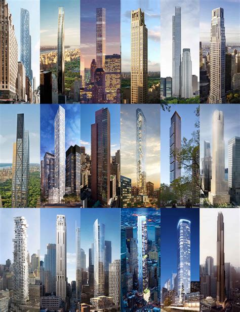 How Nycs Super Skinny Skyscrapers Stack Up Next To The Worlds Tallest