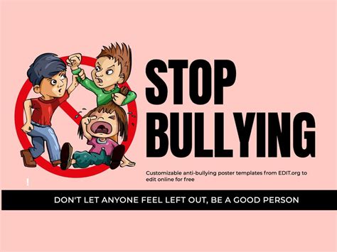 Free Printable Bullying Posters