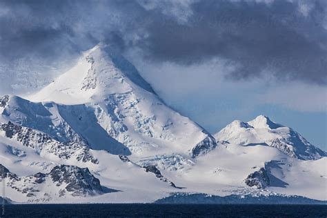 Snow Covered Antarctic Mountains Stocksy United