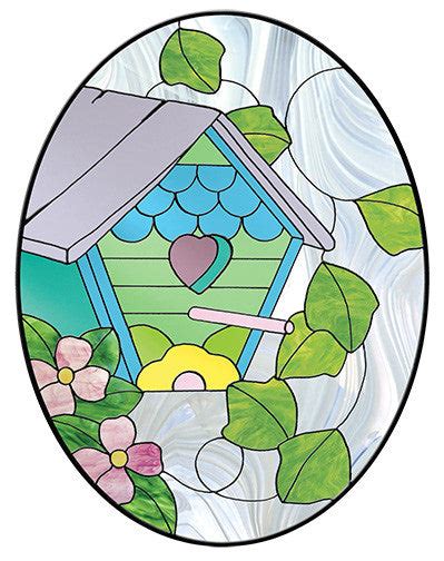 Free Stained Glass Patterns Birdhouse Oval By Leslie Gibbs And Laura T