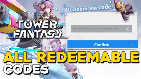 Tower Of Fantasy All Redeemable Codes — 100 Guides