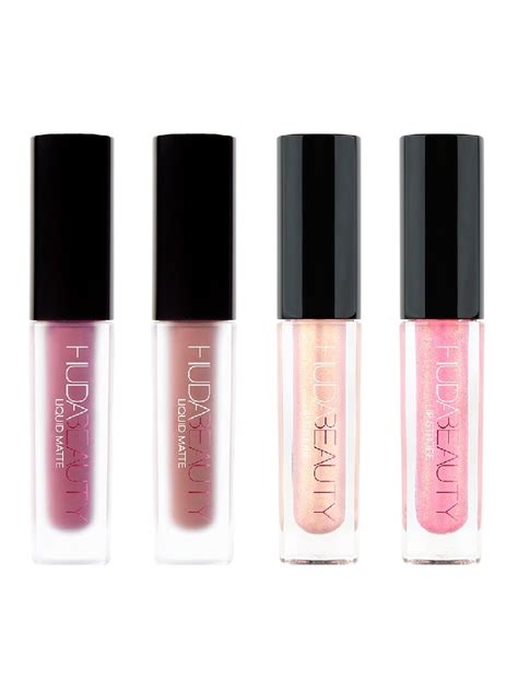 It can be really hard to just pick one so having four to choose have you tried huda beauty's liquid matte lipsticks before? HUDA BEAUTY Matte & Strobe Mini Lip Set - Warm Pinks ...