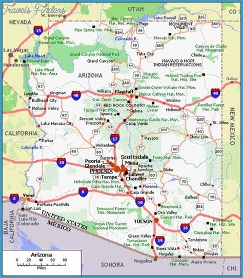 Tucson Map Tourist Attractions Tucson Map