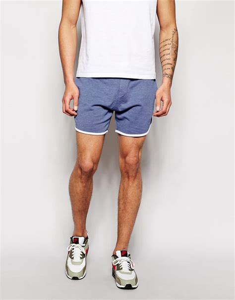 Asos Jersey Shorts In Shorter Length At Mens Denim Shorts