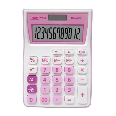 Calculadora De Bolso D Gitos Grande Tc Rosa Tilibra Escolar Calculadoras Tilibra