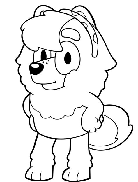Bluey Mom Coloring Page