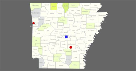 Interactive Map Of Arkansas Clickable Counties Cities