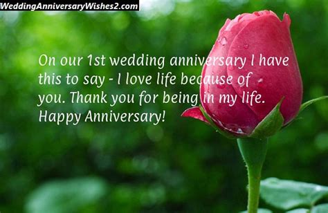 70 1st Wedding Anniversary Wishes Messages Quotes For Wife