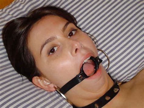 Sexy Lingerie Rubber Leather Open Mouth Gag Oral Fetish Slave Bondage