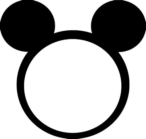 Mickey Mouse Black And White Mickey Mouse Ears Clipart Black And White