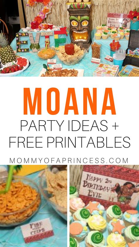 Moana Birthday Party Printables Moana Party Food Ideas Artofit