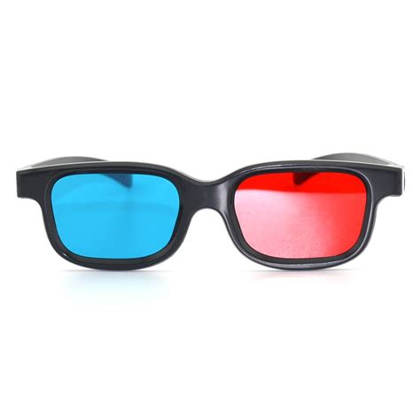 50pcs Universal Black Frame Red Blue 3d Glasses For Movie Game Dvd