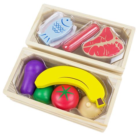 Wooden Food Set Meat And Vegetables Toys And Character George 4