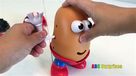Mr Potato Head Spiderman Learn Body Parts For Kids Chocolate Surprise