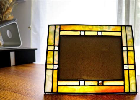 Custom Stained Glass Picture Frame Handmade Wedding T T For Mom Decorative Frames Home