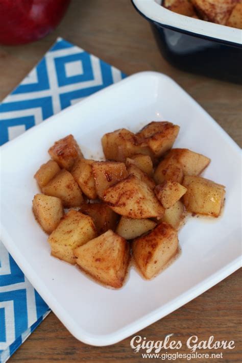 These cinnamon oat baked apples are a healthy and delicious dessert to make for fall. Baked Cinnamon Apples - Giggles Galore