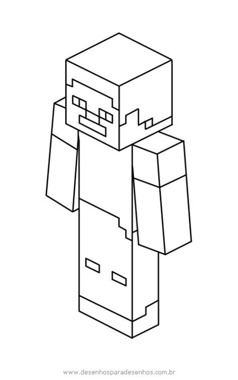 Imagenes Para Colorear De Minecraft Steve Páginas Imprimibles