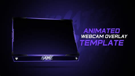 Clean Twitch Overlay Animated Webcam Overlaytwitch Stream Overlays